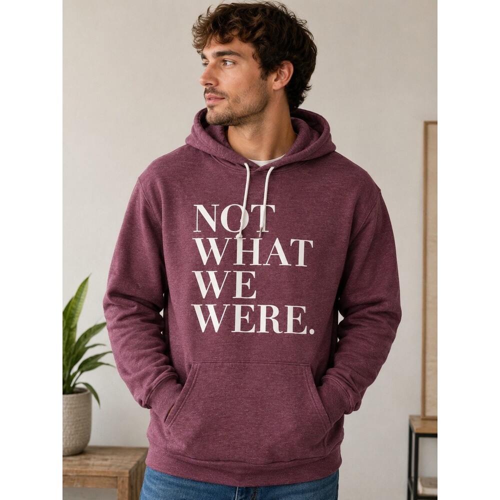 The Chosen "Not What We Were" Burgundy Pullover Hoodie Adult Unisex Size Xl
